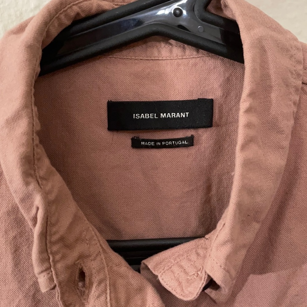 Isabel Marant dusty rose button down shirt Sz 38